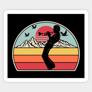 Davis - Trumpet Sunset Music Sticker